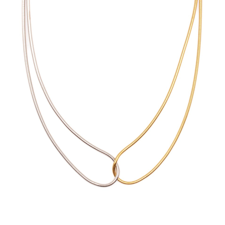COLLARES BAÑO ORO Y PLATA